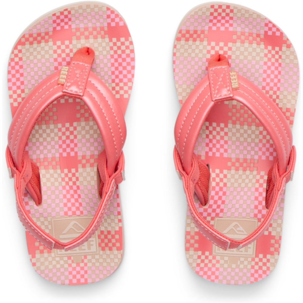 2025 Reef Little Ahi Sandals CJ6516 - Pink Plaid